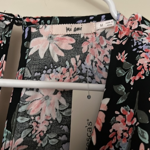 nwt franchesca's floral long dress with slit size: M - Picture 5 of 8